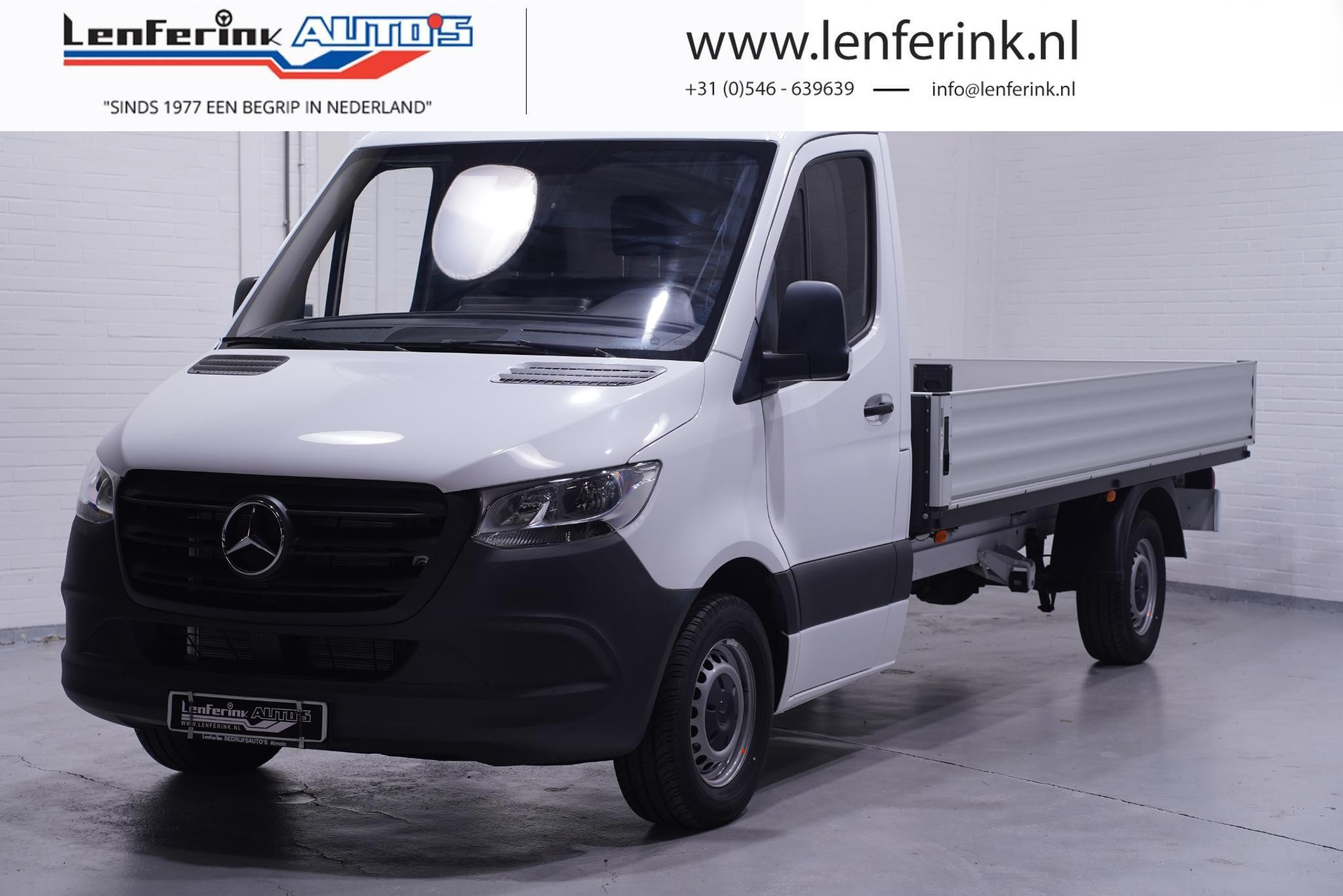 Mercedes-Benz Sprinter 317 CDI 170 pk Automaat Pick Up / Open Laadbak Airco, Cruise control, Apple Carplay, LxBxH 430x203x40 cm, Nieuw