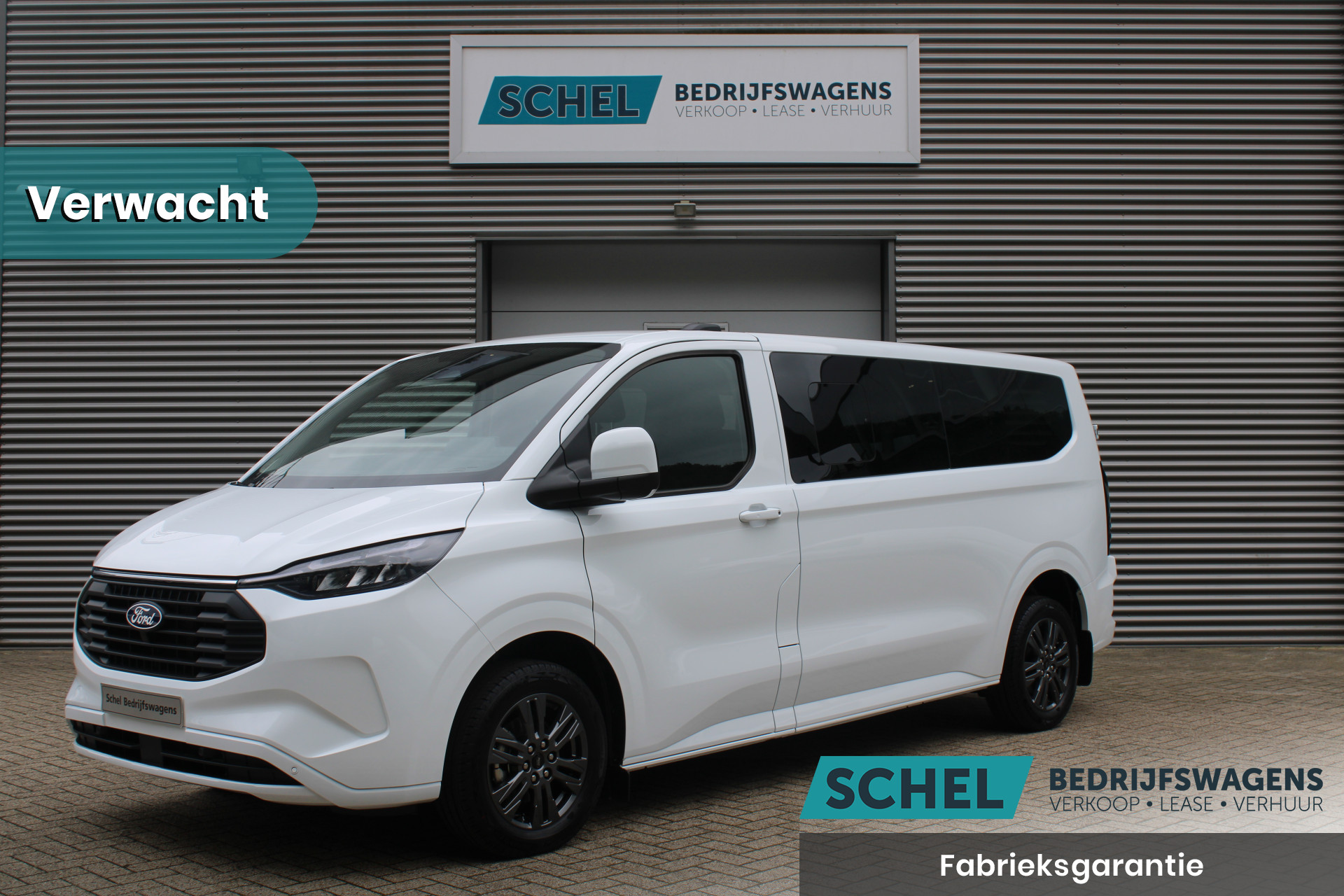 Ford Transit Custom 340 2.5 PHEV L2H1 Limited 232pk - 9 zits - Adaptive Cruise - Blind spot - Navi - Stuurverwarming - Airco achterin - Rijklaar