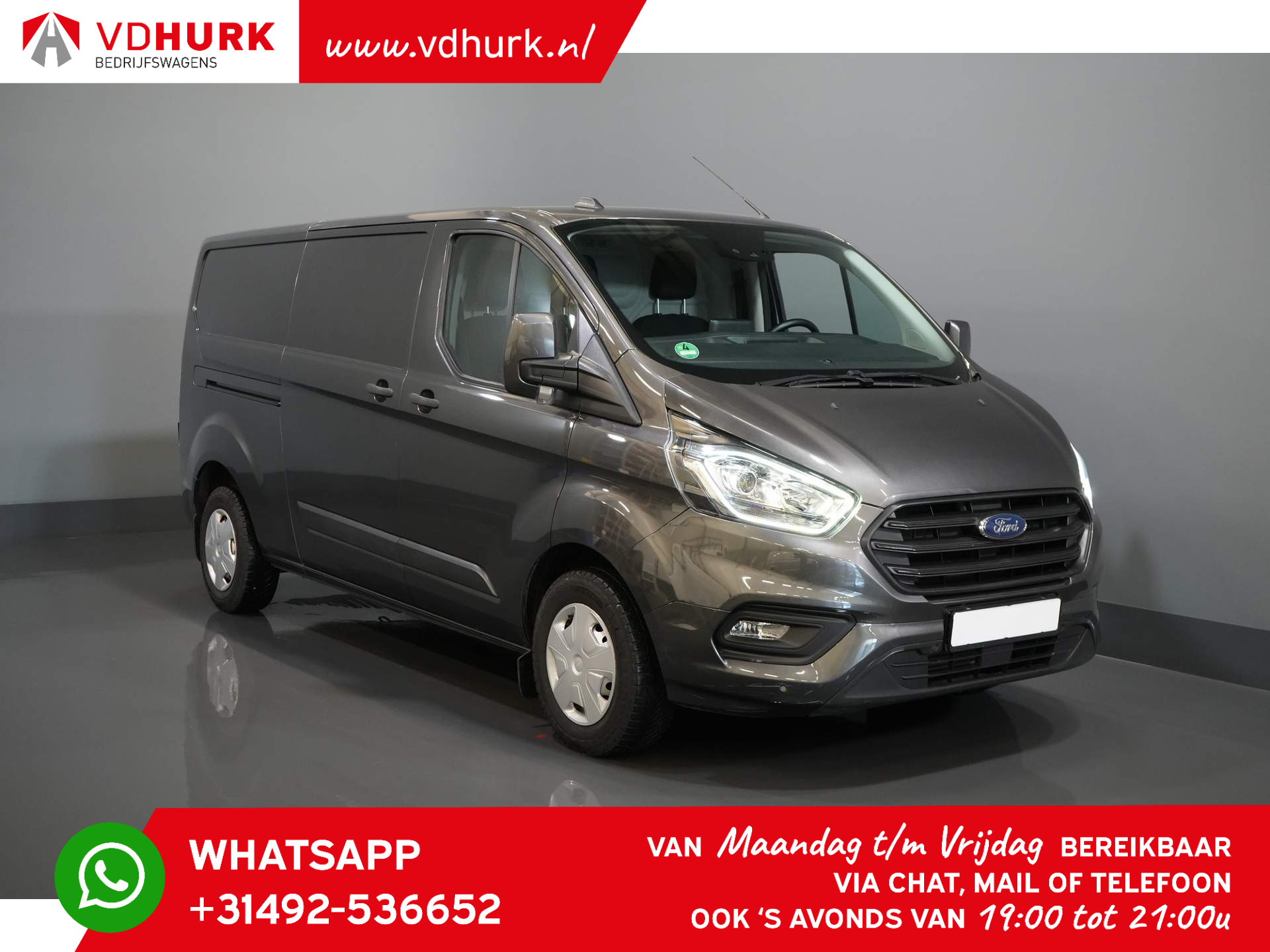 Ford Transit Custom 2.0 TDCI 130 pk L2 Carplay/ Stoelverw./ Camera/ Navi/ Cruise/ PDC V+A