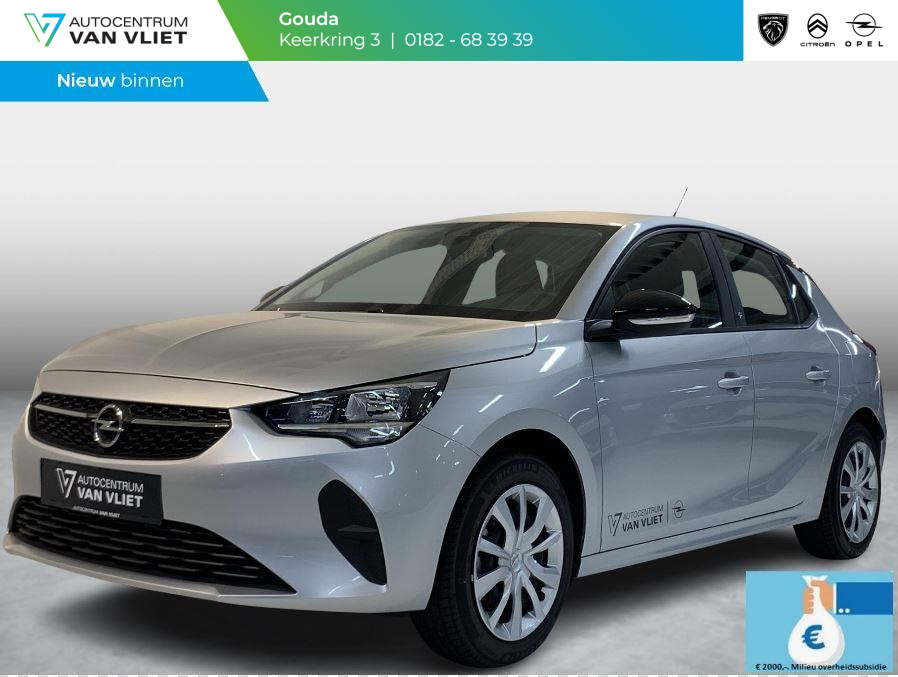 Opel Corsa-e Level 2 50 kWh 3 fase 11 kW Edition | Apple Carplay/Android Auto | Parkeersensoren achter | Warmtepomp | €2.000,- subsidie mogelijk