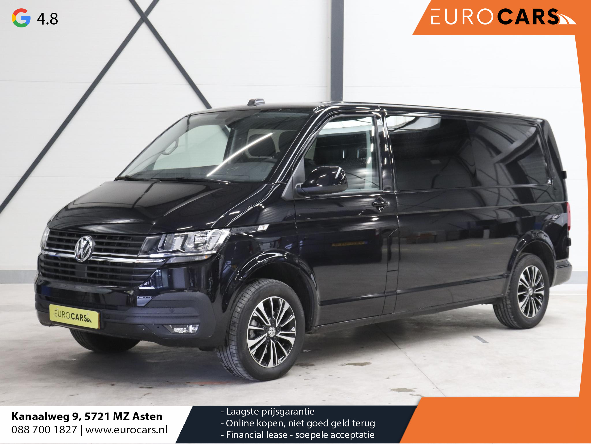 Volkswagen Transporter 2.0 TDI L2H1 Highline Automaat Dubbele Cabine Airco  Navi Parkeersensoren Camera Trekhaak Carplay