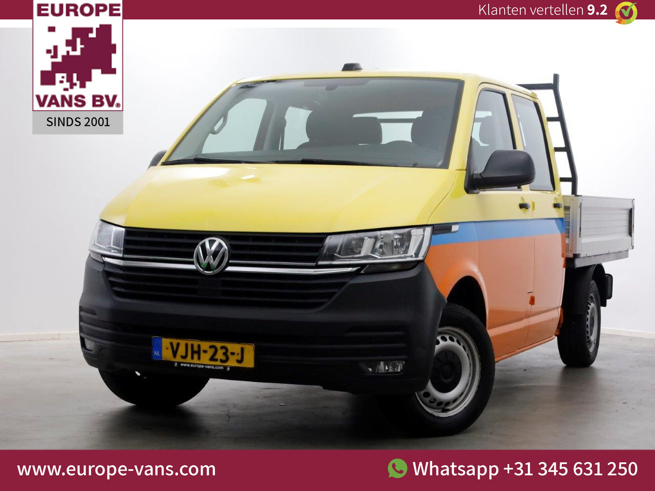 Volkswagen Transporter T6.1 2.0 TDI Lang D.C. Open Laadbak Airco/CarPlay 02-2021