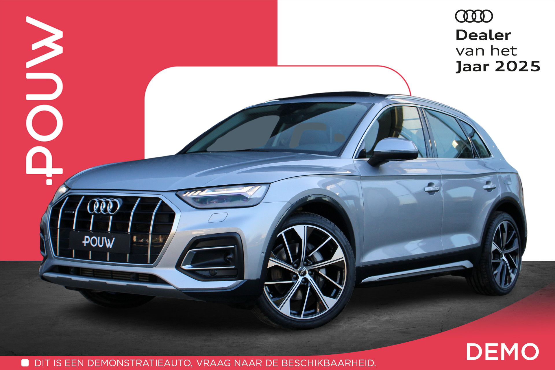 Audi Q5 50 TFSIe 299pk PHEV S Edition | Panoramadak | Luchtvering | Trekhaak | 21" Velgen