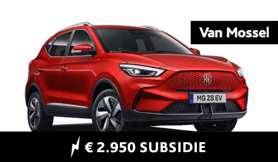 MG ZS-EV Long Range Comfort 70 kWh Dimond Red ACTIE voorraad registratiekorting / ( Subsidie particulier € 2.000,= ) diverse kleuren op voorraad !!!!