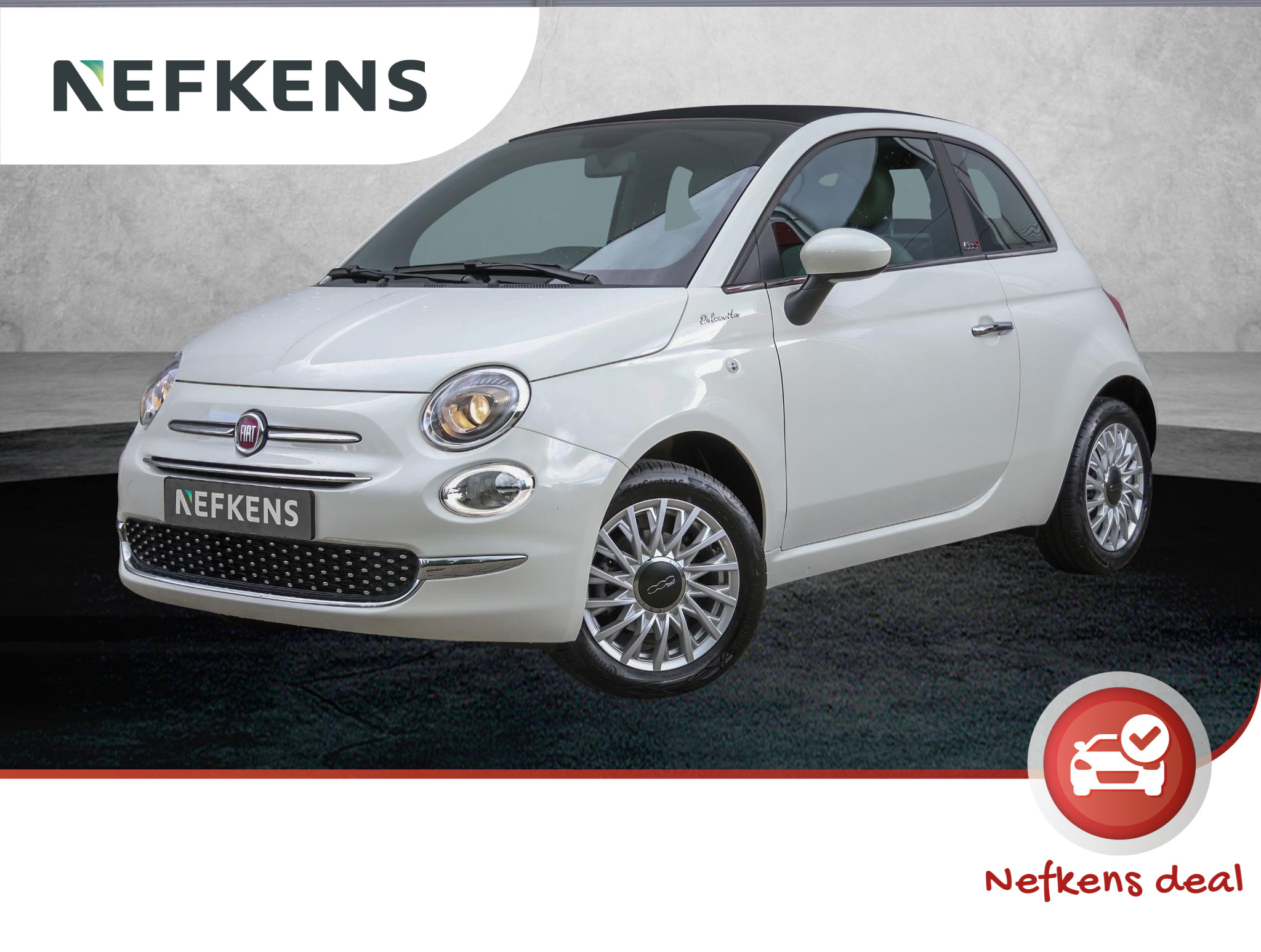 Fiat 500C 69pk Hybrid Dolcevita (1ste eig./DAB+/Cabrio/AppleCarPlay/LMV/UNIEK!!)