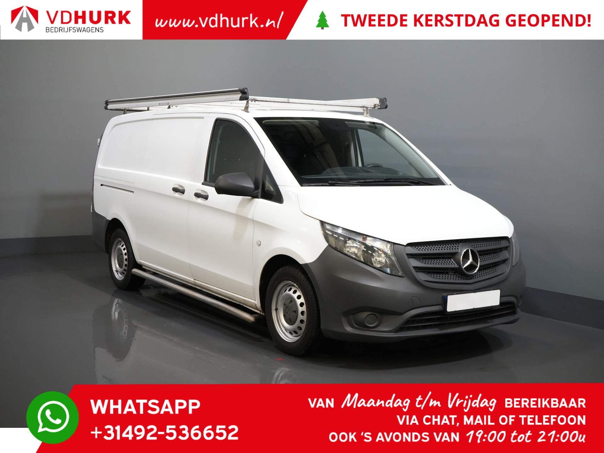 Mercedes-Benz Vito 111 CDI L2 BPM VRIJ! EURO6/ Imperiaal/ Airco/ Trekhaak/ APK 9-2025