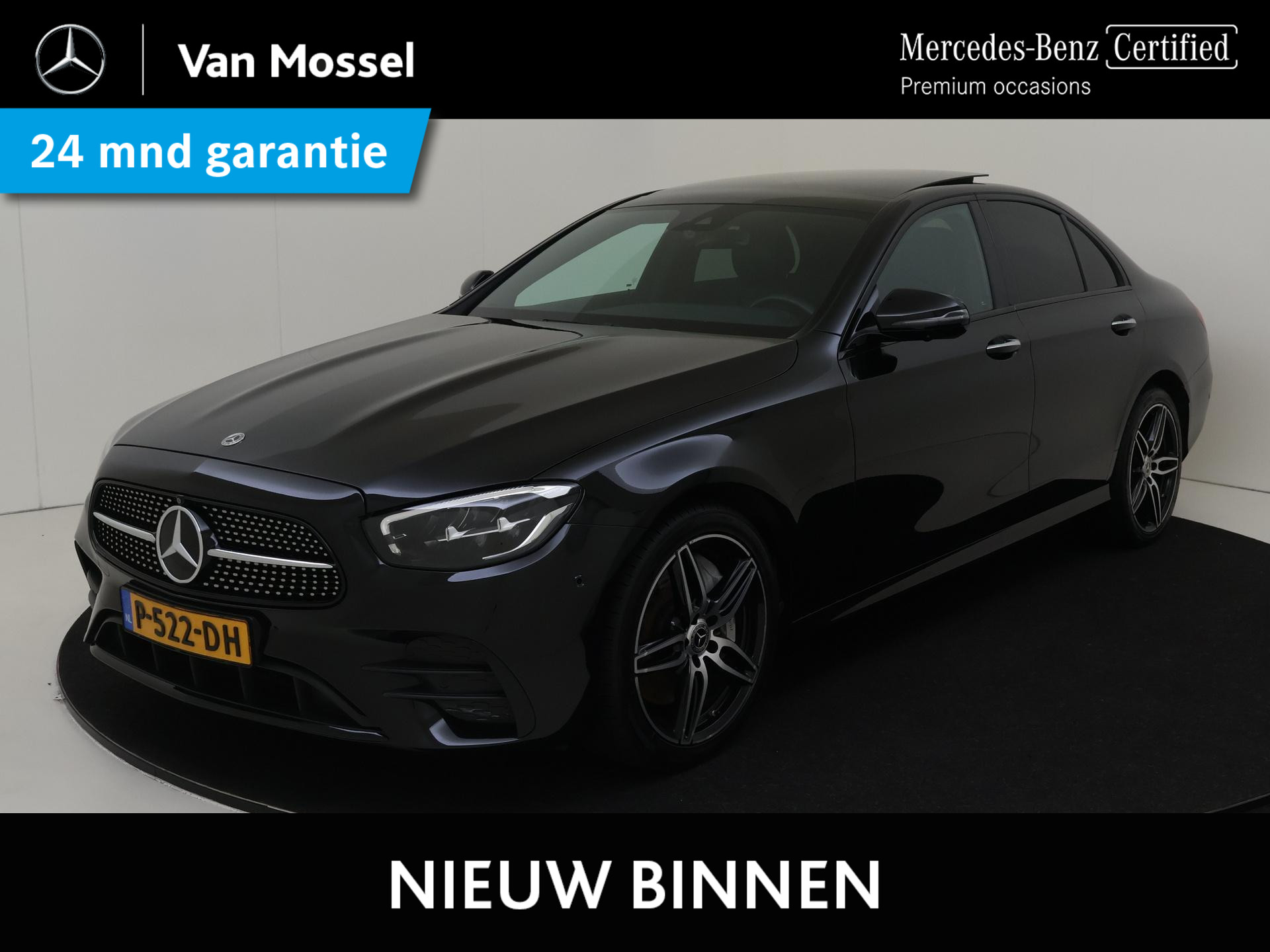 Mercedes-Benz E-Klasse 300 e Business Solution AMG / Stoelverwarming / 360Graden-Camera / Panaroma-schuifdak / Night-Pakket /