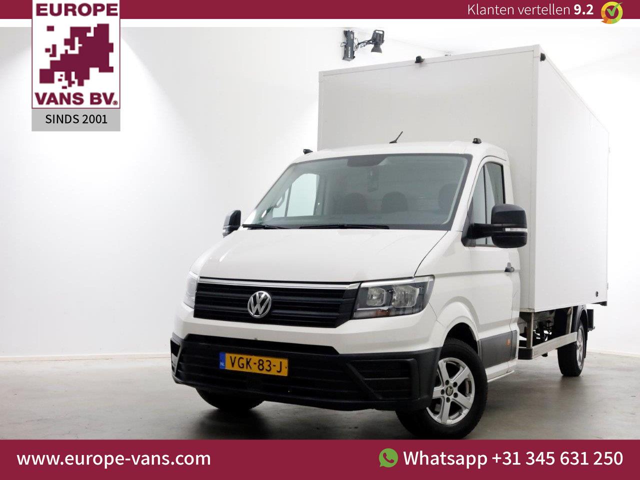 Volkswagen Crafter 35 2.0 TDI Bakwagen met achterdeuren en zijdeur 08-2020